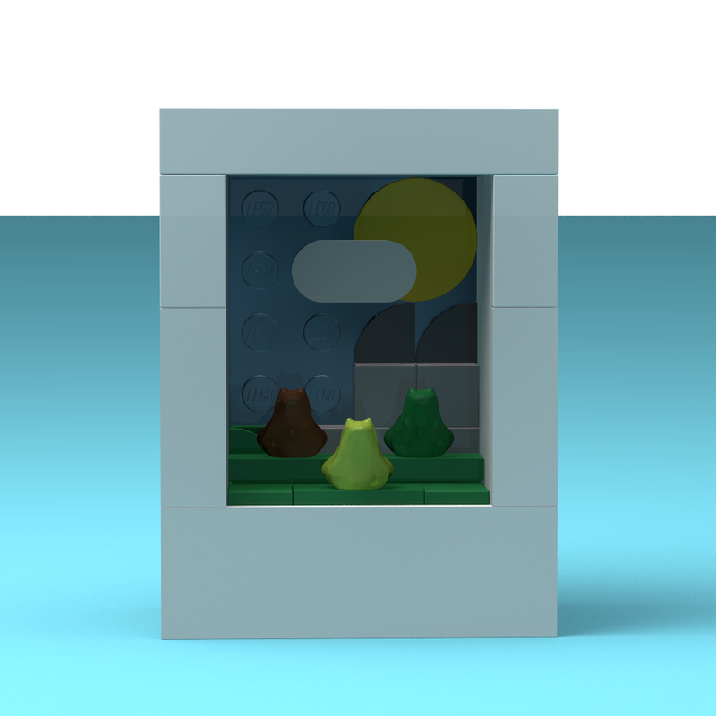 Lego Frog poster!