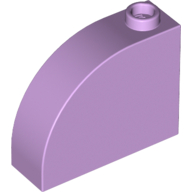 Lego Brick Curved 1 x 3 x 2 / Lavender