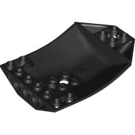 Lego Brick Wedged, Curved Inverted 8 x 6 x 2 Cockpit / Black