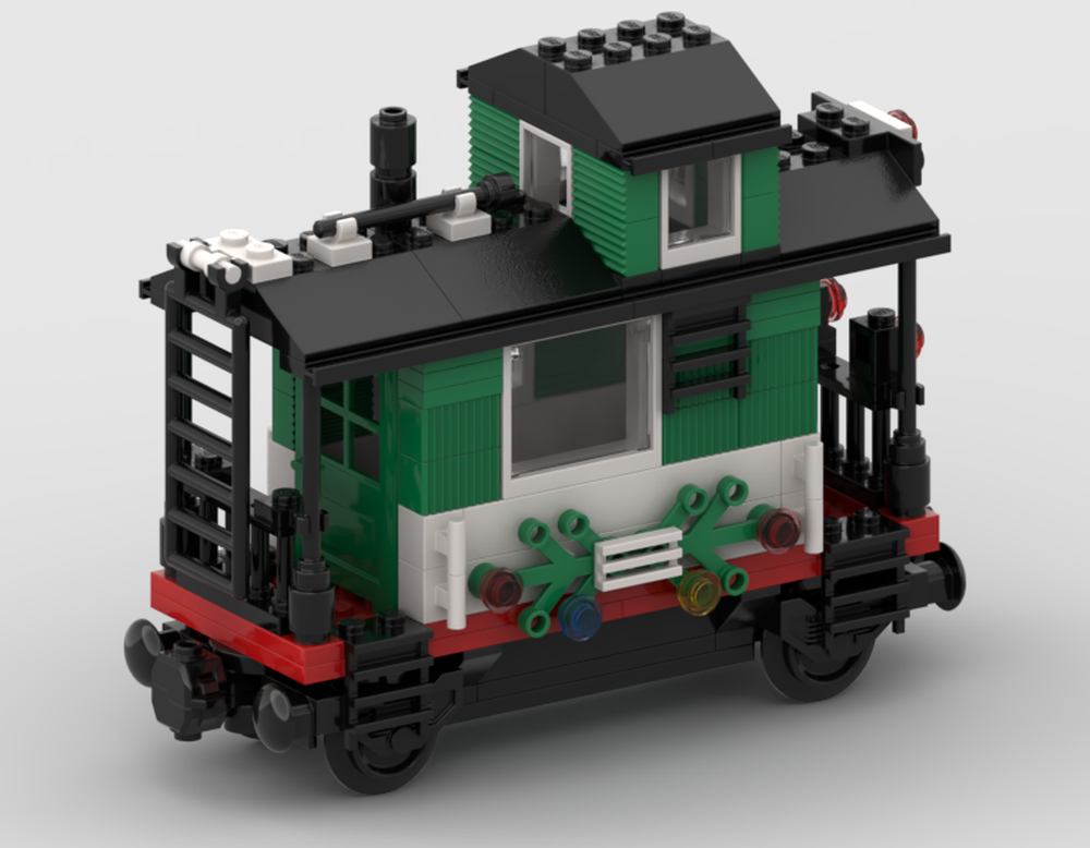 Lego Holiday Train 10173 Caboose updated
