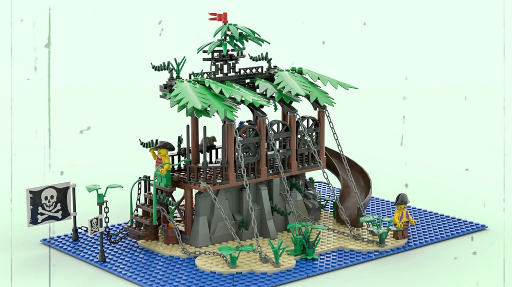 Lego „Stay away Island“ Part II cafeteria and kitchen