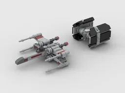 Lukes' X Wing & Vader's TIE