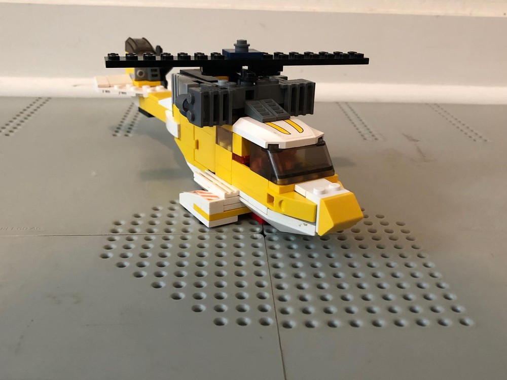 Lego Custom Yellow Helicopter
