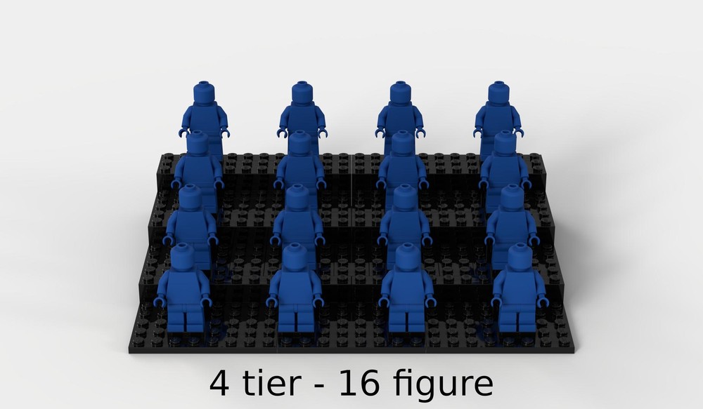 Lego 16 Minifigure Stand (12, 18, 20 or 24 figure versions also available)
