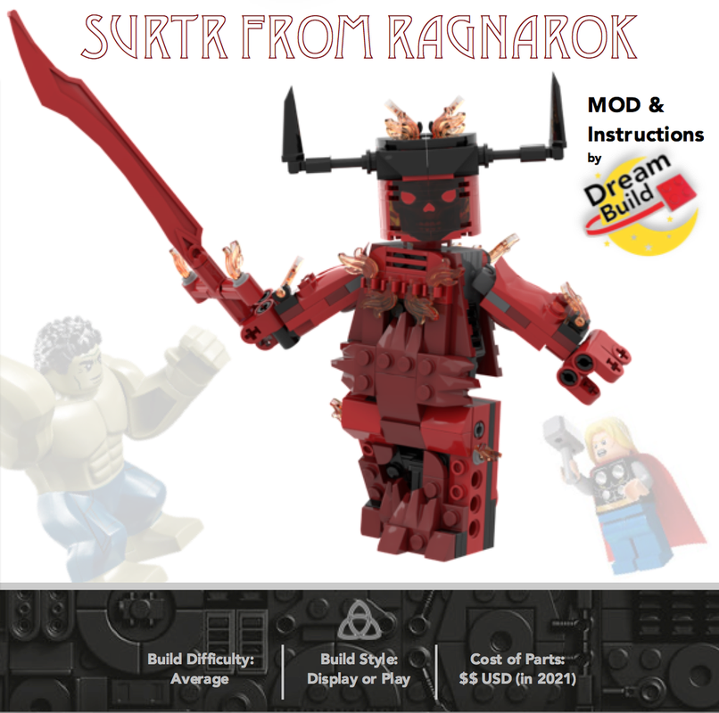 Lego Sutur the Demon from Thor Ragnarok