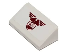 Slope 30 1 x 2 x 2/3 with Dark Red Wings and '54' Pattern (Sticker) - Set 75048