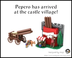 Pepero has arrived at the castle village!