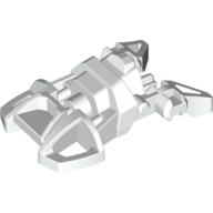 Lego Large Figure Foot, Small with Axle Connector / White