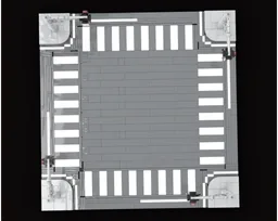 Crossing road