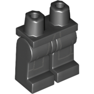 Lego Hips and Black Legs with Legs with Robe Print (Kylo Ren) / Black