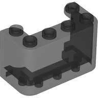 Windscreen 2 x 4 x 2 Vertical / Trans-Black