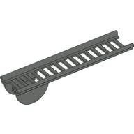 Lego Ladder 16 x 4 with Semi-Circular Pivot / Dark Gray