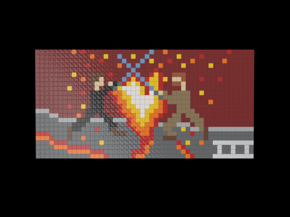 Lego Battle Of The Heroes Mosaic