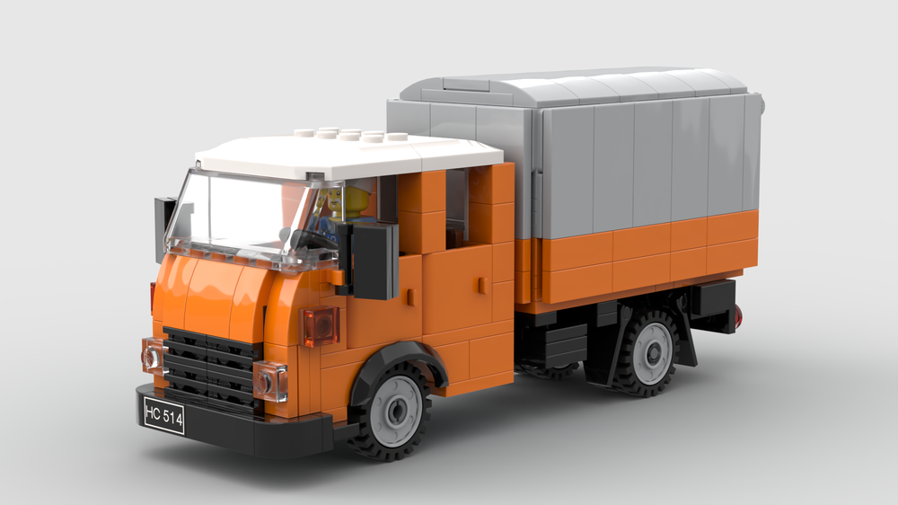 Lego AVIA / SAVIEM A31 Double Cabin Flatbed Truck with Canvas Cover