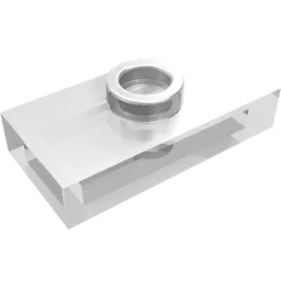 Plate Special 1 x 2 with 1 Stud without Groove (Jumper) / Trans-Clear
