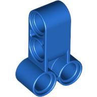 Lego Technic Pin Connector Perpendicular Long / Blue