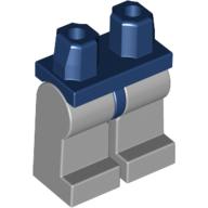 Lego Hips and Light Bluish Gray Legs / Dark Blue