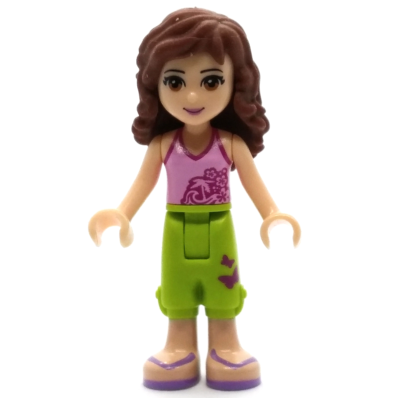 Lego Olivia - Bright Pink Top, Lime Trousers
