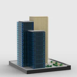 Chase Tower at 1/650th Scale
