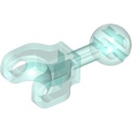 Lego Large Figure Skeletal, Limb, 4L with Ball Joint on Axle and Ball Socket / Trans-Light Blue