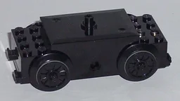 Electric, Train Motor 9V RC Train with Black Axles and Wheels (x1688 / 3706 / 55423c01)