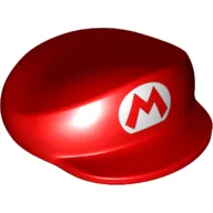 Nintendo Figure, Hat, Large, with Mario Logo Print / Red