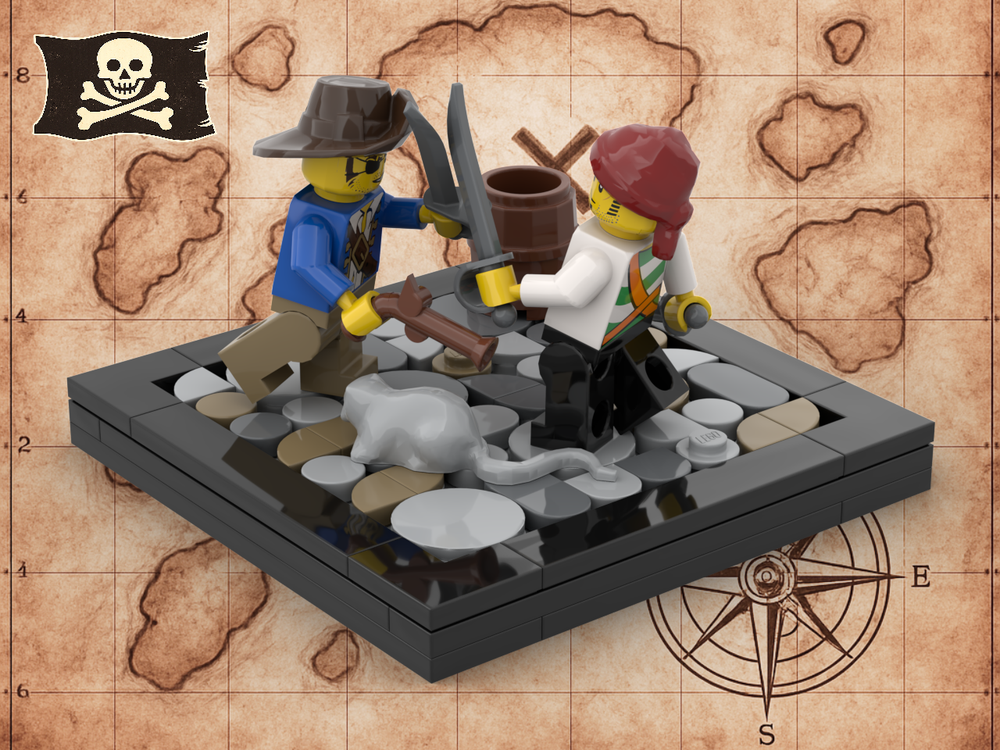 Lego Rum & Steel - Caribbean Street Fight on cobblestones / Vignette #7 🎁 FREE DOWNLOAD