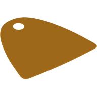Lego Neckwear Cape, Straight Bottom, One Top Hole [Spongy Stretchable Fabric] / Bright Light Orange