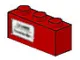 Brick 1 x 3 with 'Basel - Hamburg' Pattern on Left (Sticker) - Set 7745