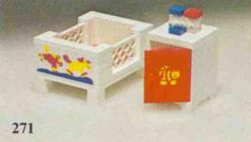 Lego Baby's Cot and Cabinet