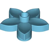 Duplo Plant, Flower with 1 Top Stud / Medium Azure
