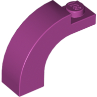 Lego Brick Arch 1 x 3 x 2 Curved Top / Magenta