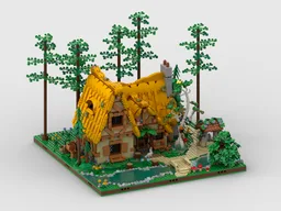 48X48 Display for set 43242 Snow White and the Seven Dwarfs' Cottage