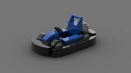 Simple Blue Go-Kart