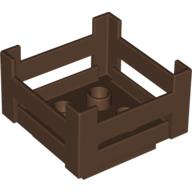 Lego Duplo Container Wooden-Style Crate / Brown