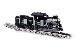 Small Train Engine with Tender Gray