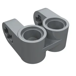 Technic Axle and Pin Connector Perpendicular Double Split / Pearl Light Gray