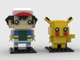 Ash Ketchum & Pikachu Brickheadz
