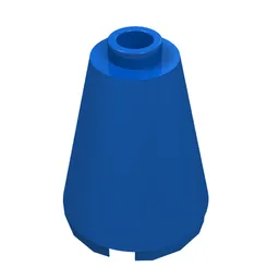 Cone 2 x 2 x 2, Open Stud / Blue