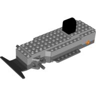 Lego Motor, RC with Steering Mechanism and Receiving Unit, Dark Bluish Gray Base [Complete Assembly]