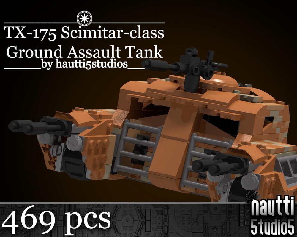 Lego TX-175 Scimitar-class Ground Assault Tank (Desert Camo)