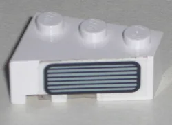 Wedge 3 x 2 Right with Grille Pattern (Sticker) - Set 5591