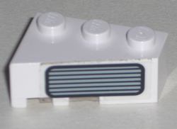 Lego Wedge 3 x 2 Right with Grille Pattern (Sticker) - Set 5591