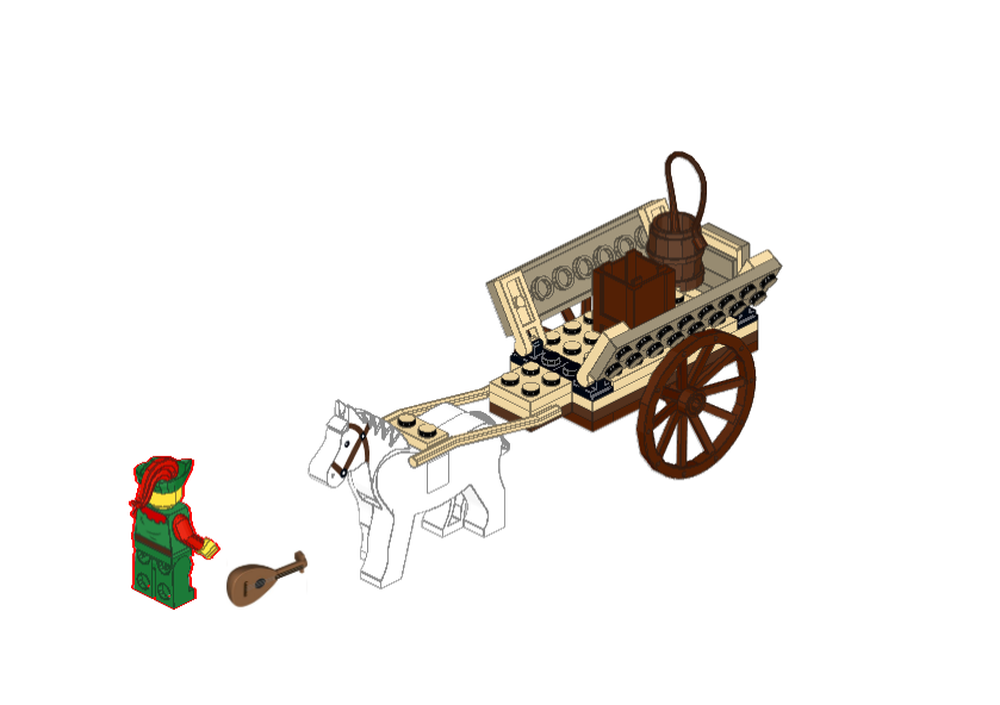 Lego Bard/Troubadour Cart