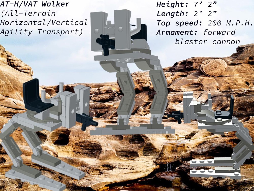 Lego AT-H/VAT Walker (Fan-made Star Wars vehicle)
