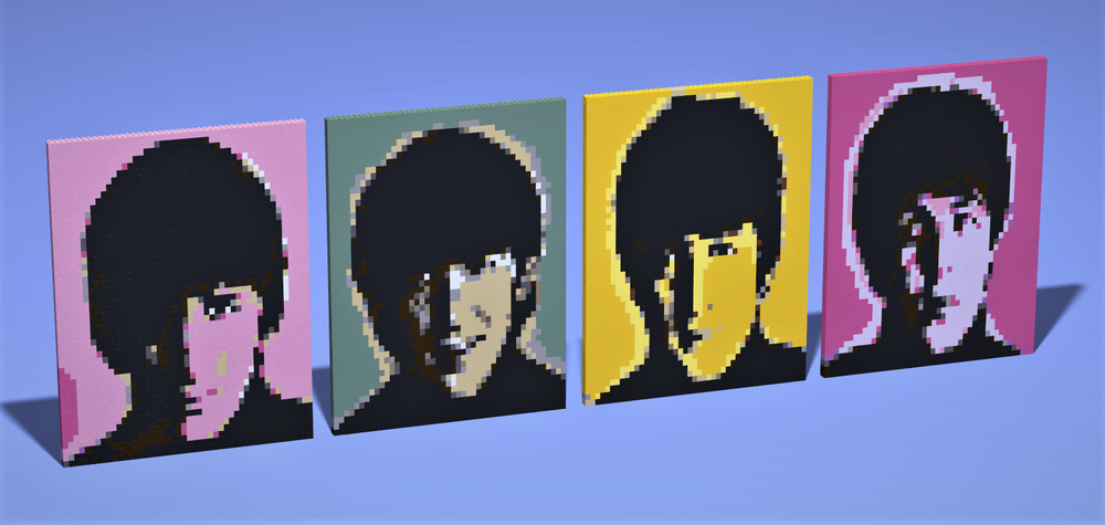 Lego BEATLES Pixelart MOC