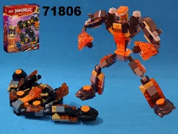 Transformer Space cruiser using Ninjago 71806 : Cole's Elemental Earth Mech