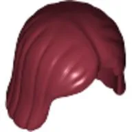 Hair Center Parting / Dark Red