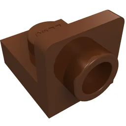 Bracket 1 x 1 - 1 x 1 Inverted / Reddish Brown