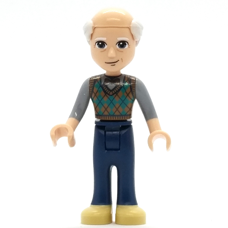 Lego Marcel - Dark Turquoise Top, Dark Blue Pants, Bald Head
